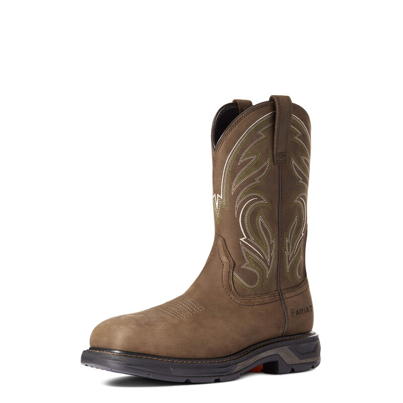 Ariat Workhog Xt Cottonwood Carbon Toe - Miesten TummanRuskea Työsaappaat ( IUNVMP-168 )